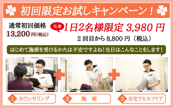 初回限定のお試しキャンペーン